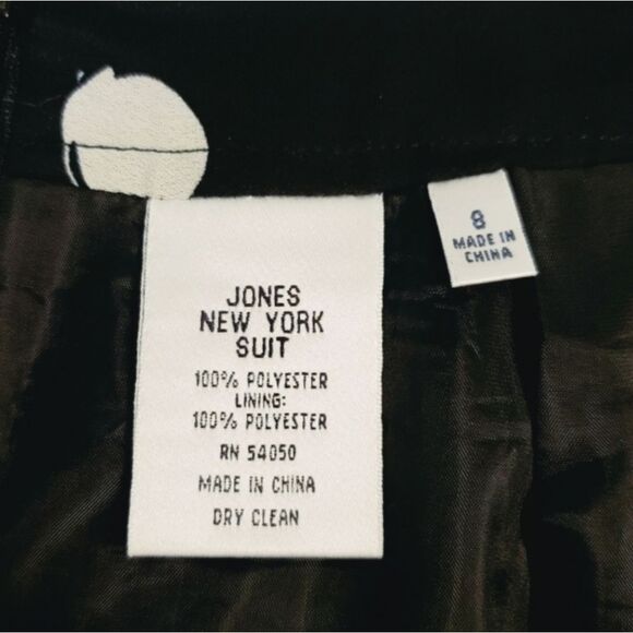 Jones New York Black White Polka Dot Pencil Skirt Size 8 - Picture 4 of 7